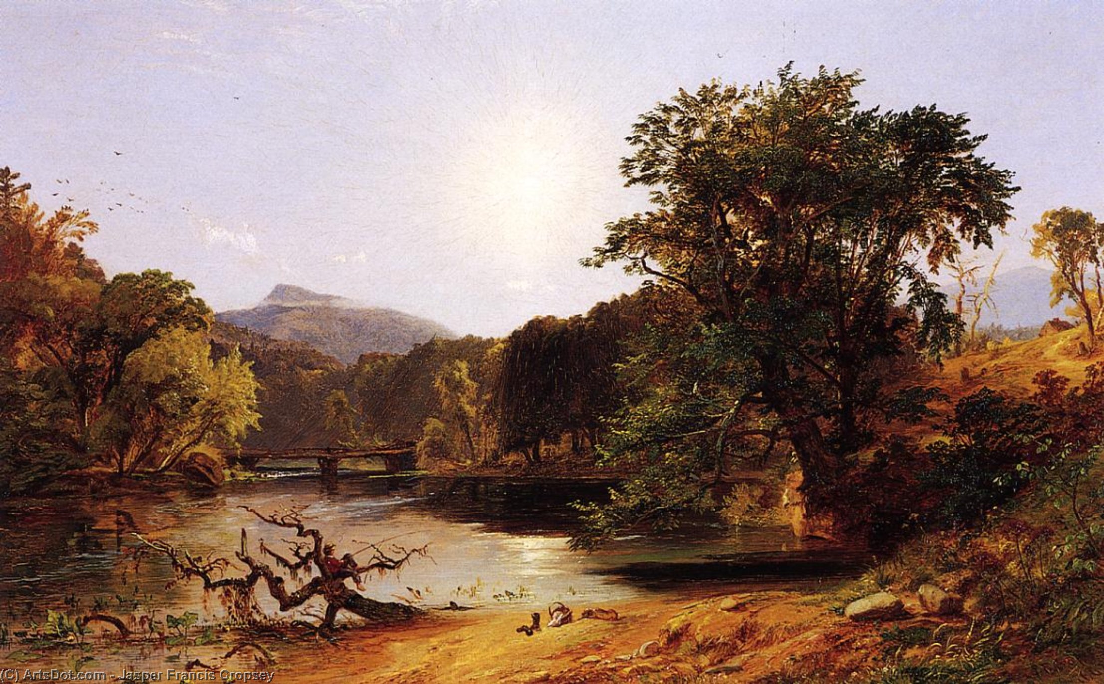 In The White Mountains — Jasper Francis Cropsey
