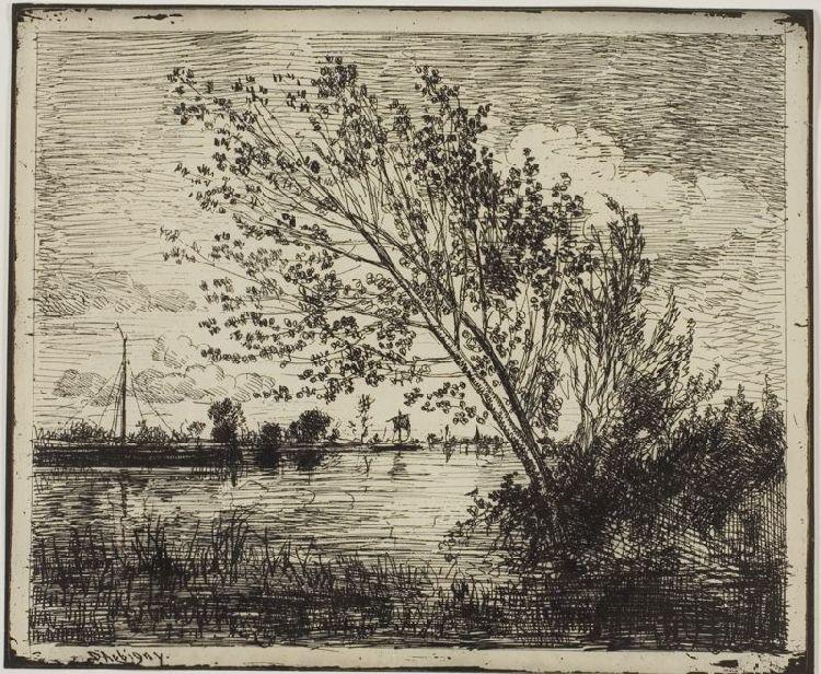 Clump Of Alder Trees — Charles-françois Daubigny