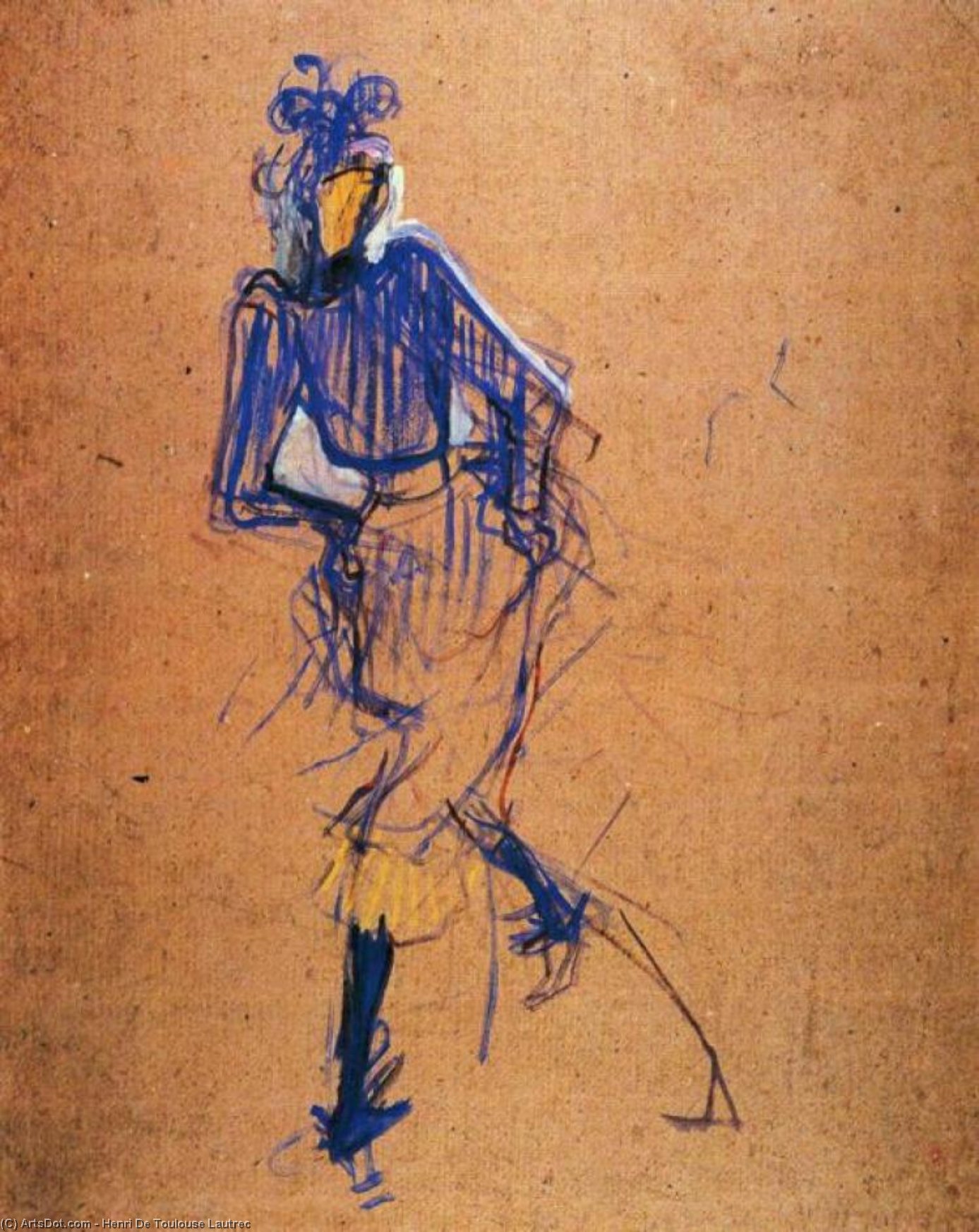 Jane Avril Dancing — Henri De Toulouse-lautrec