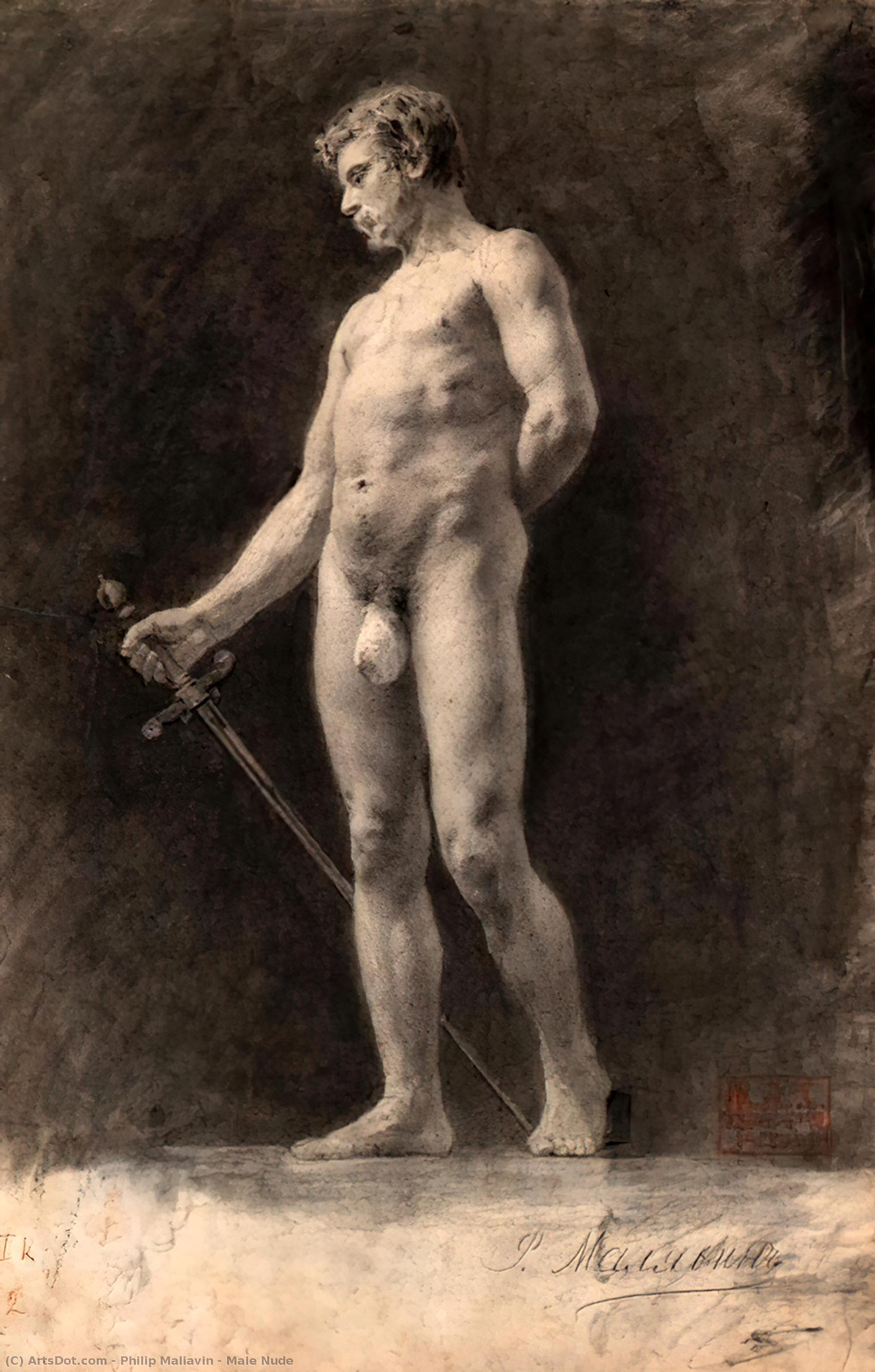 Male Nude — Filipp Andreevich Maliavin