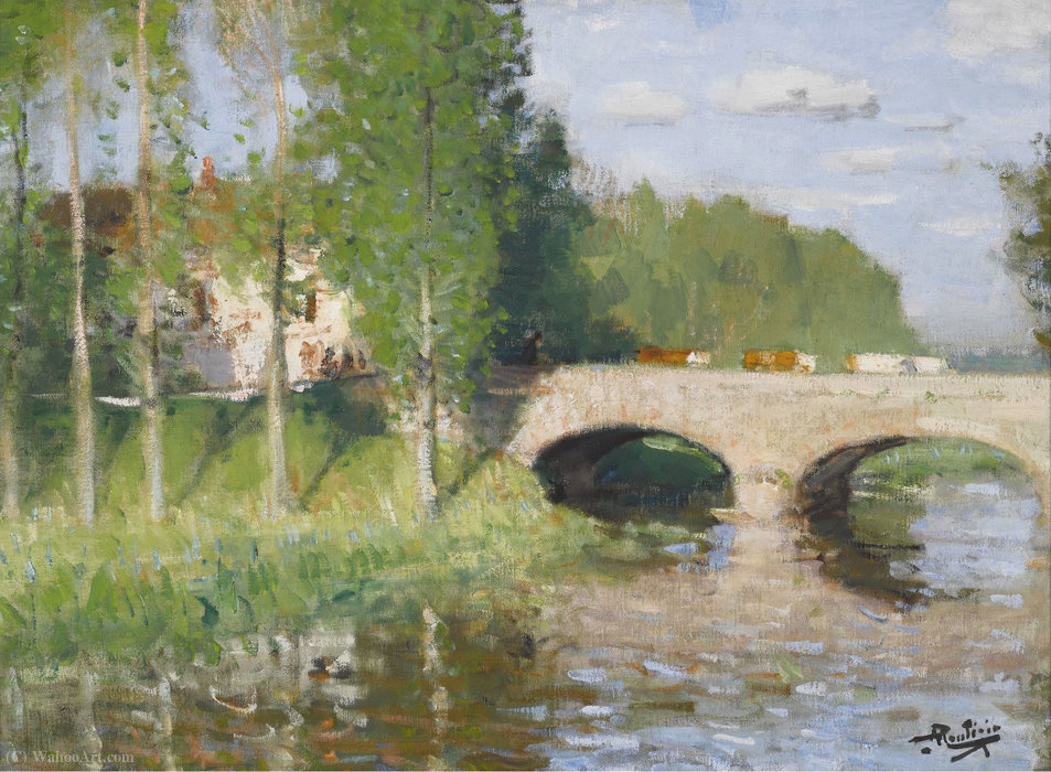 Bridge Upon The River, Sainte-gemme-moronval — Pierre-eugène Montézin