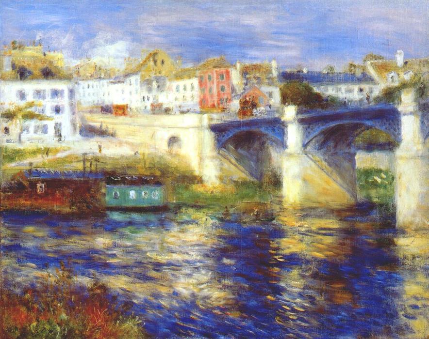 The Bridge At Chatou — Pierre-auguste Renoir