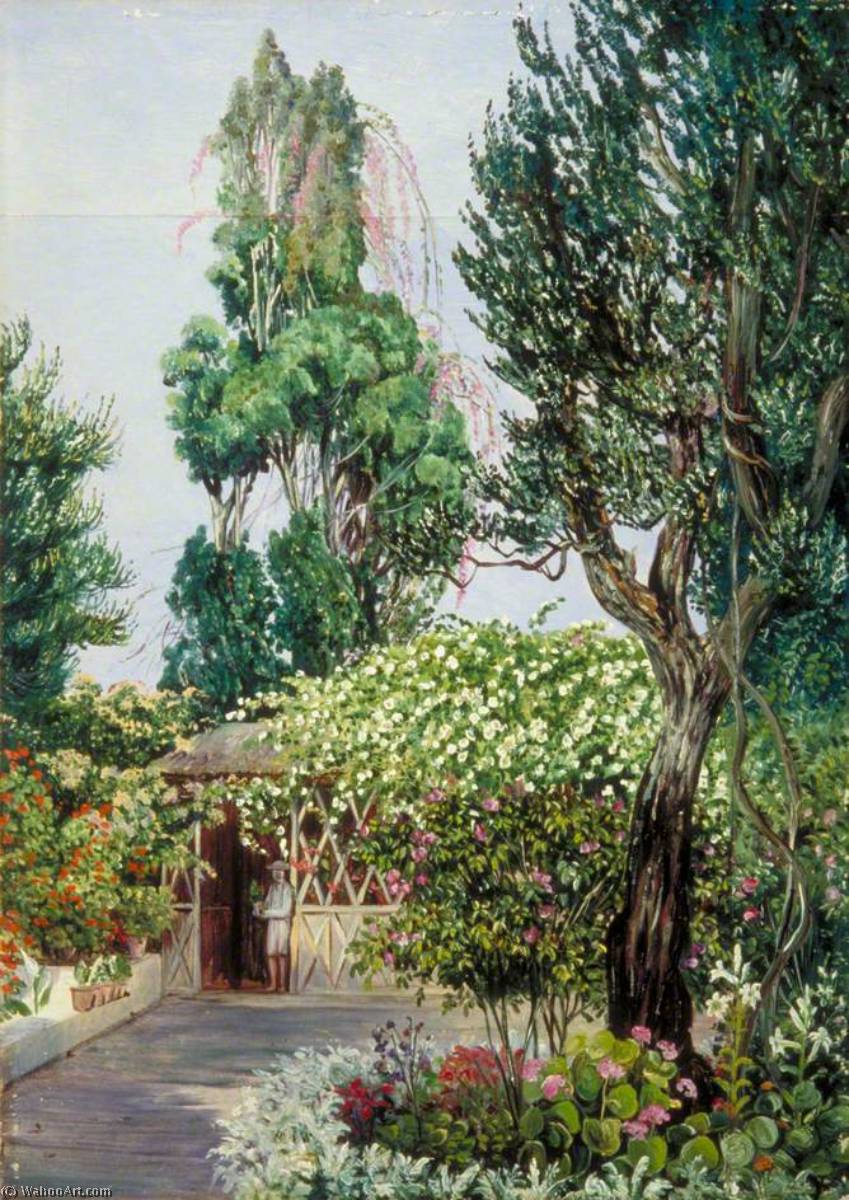 Scene In Mr Smith's Garden, Teneriffe — Marianne North