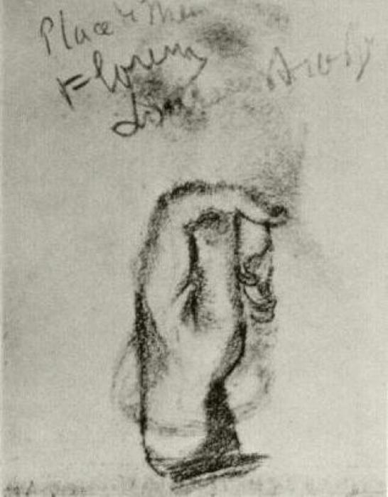 Sketch Of A Left Hand — Vincent Willem Van Gogh