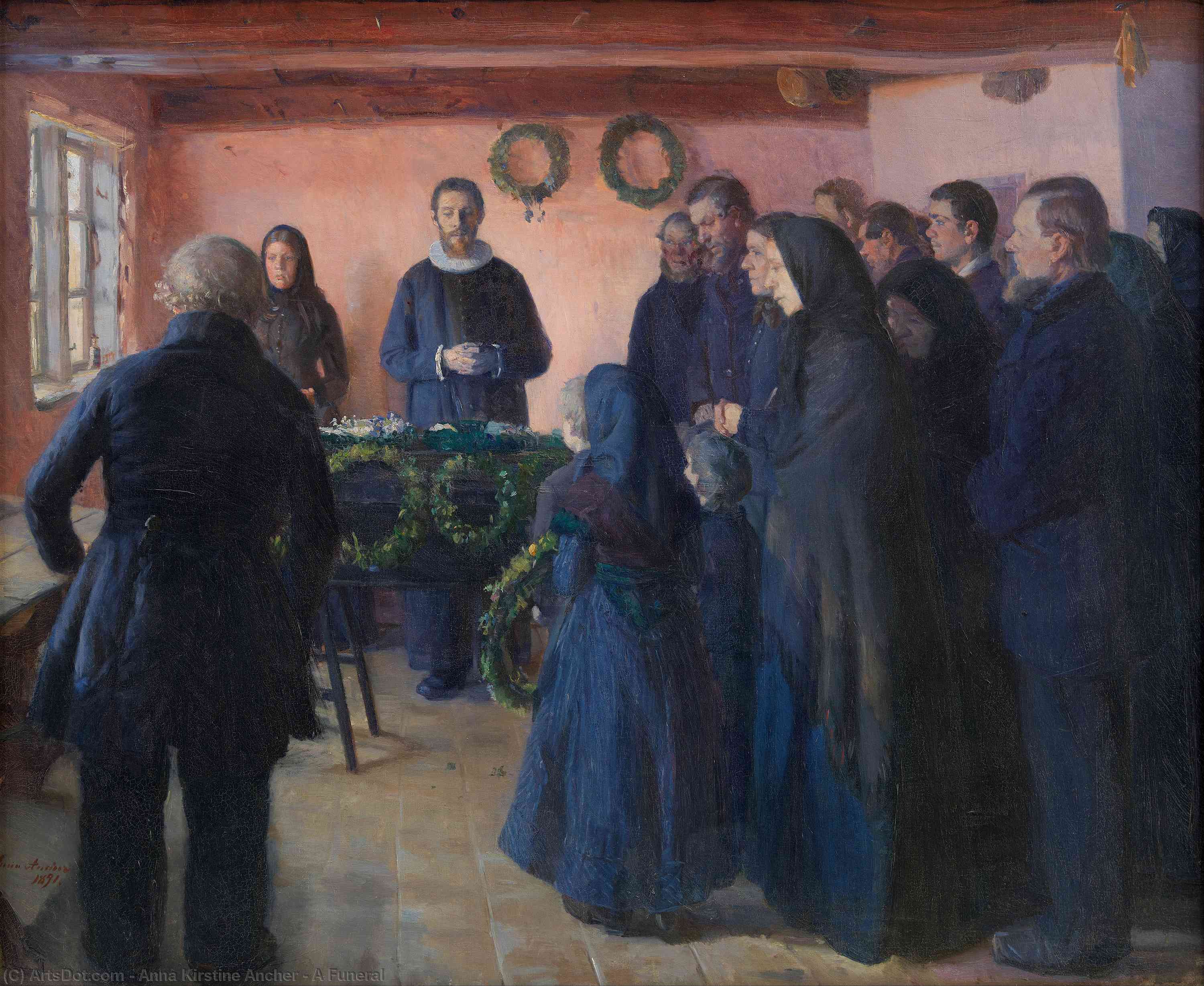 A Funeral — Anna Kirstine Ancher