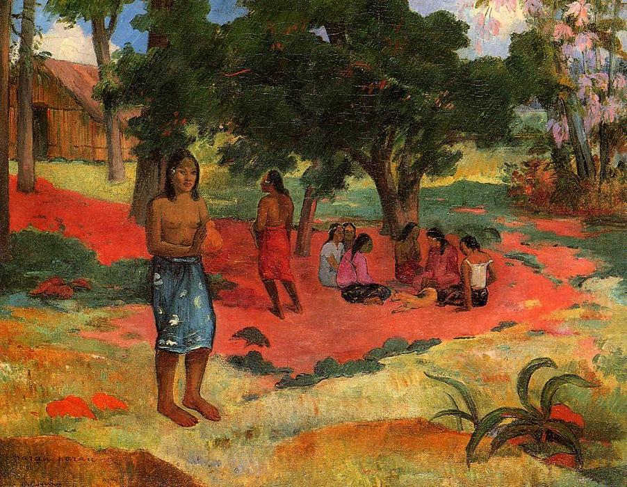 Paru Paru (also Known As Whispered Words, Ii) — Eugène Henri Paul Gauguin