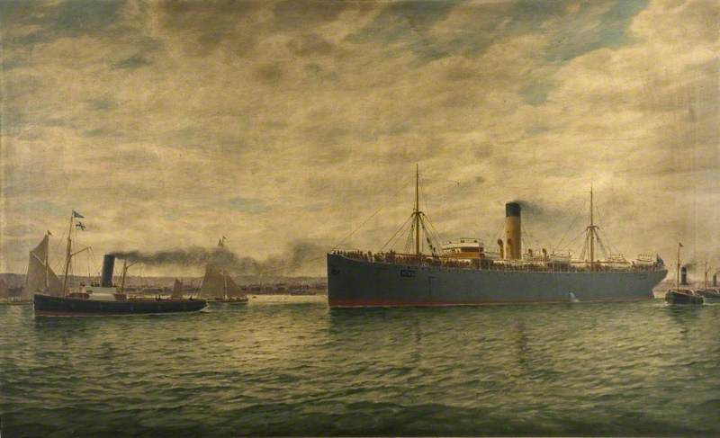 Ss 'winkfield' Bound For South Africa With Troops, July 1890 — Charles Cockerham