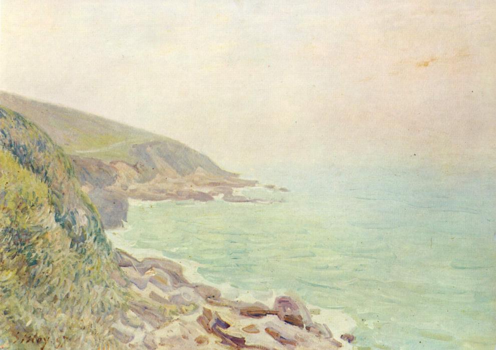 Welsh Coast In The Fog — Alfred Sisley