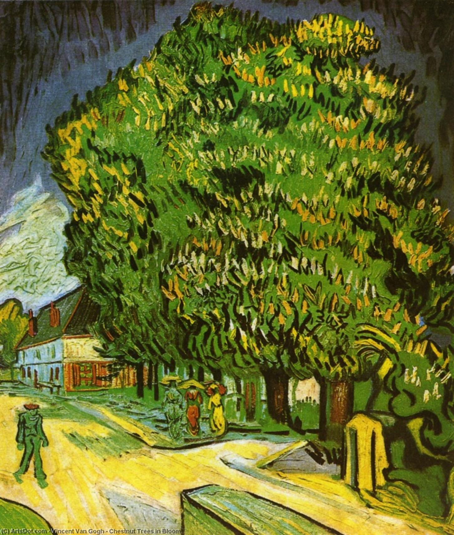 Chestnut Trees In Bloom — Vincent Willem Van Gogh