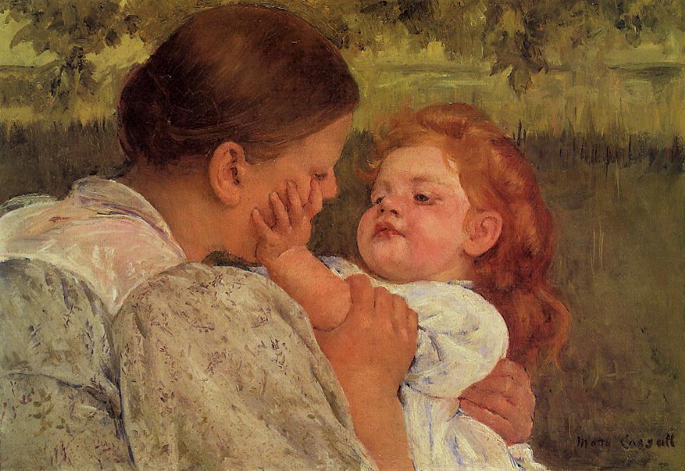 Maternal Caress — Mary Stevenson Cassatt