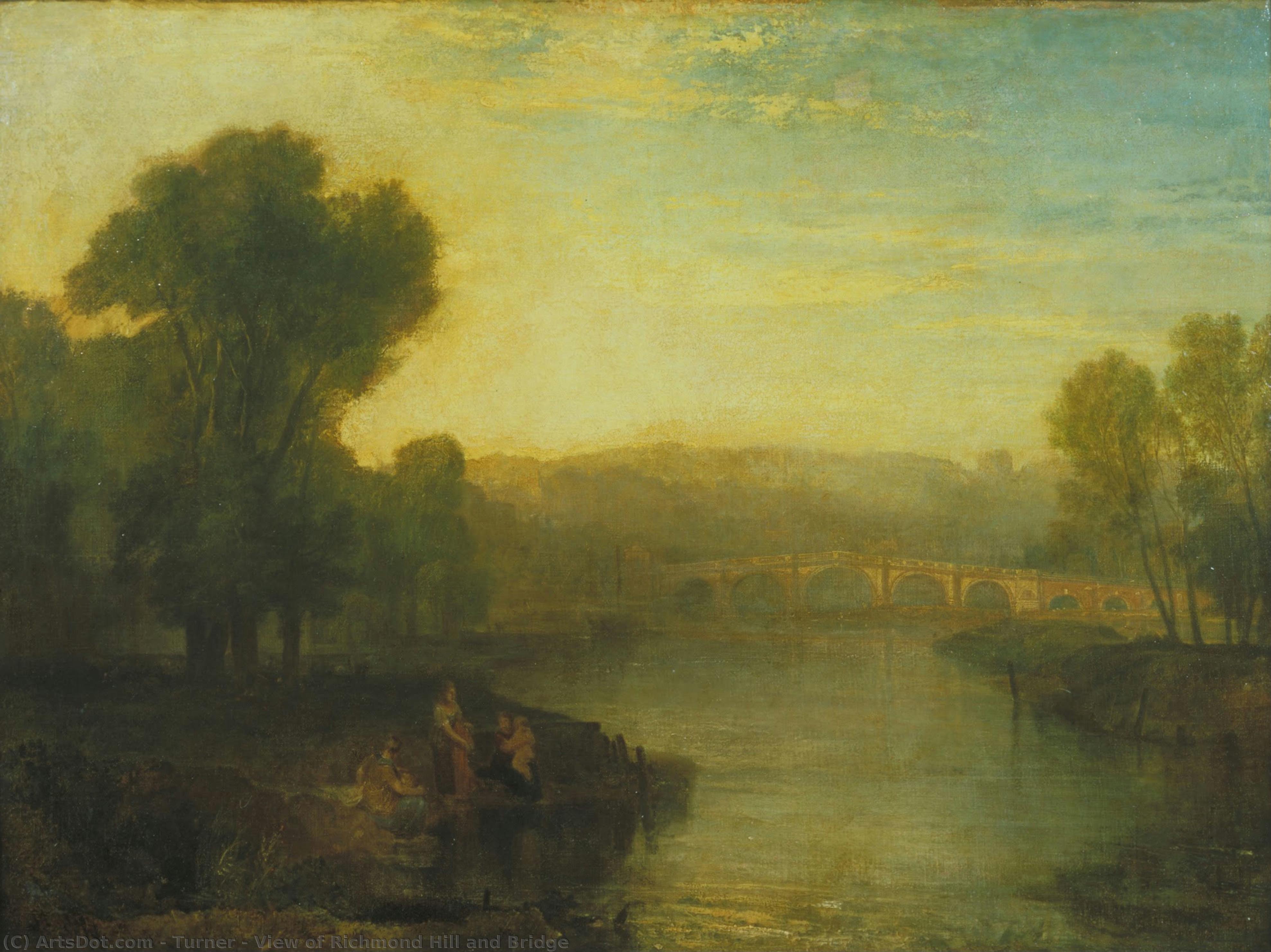 View Of Richmond Hill And Bridge — J.m.w. Turner