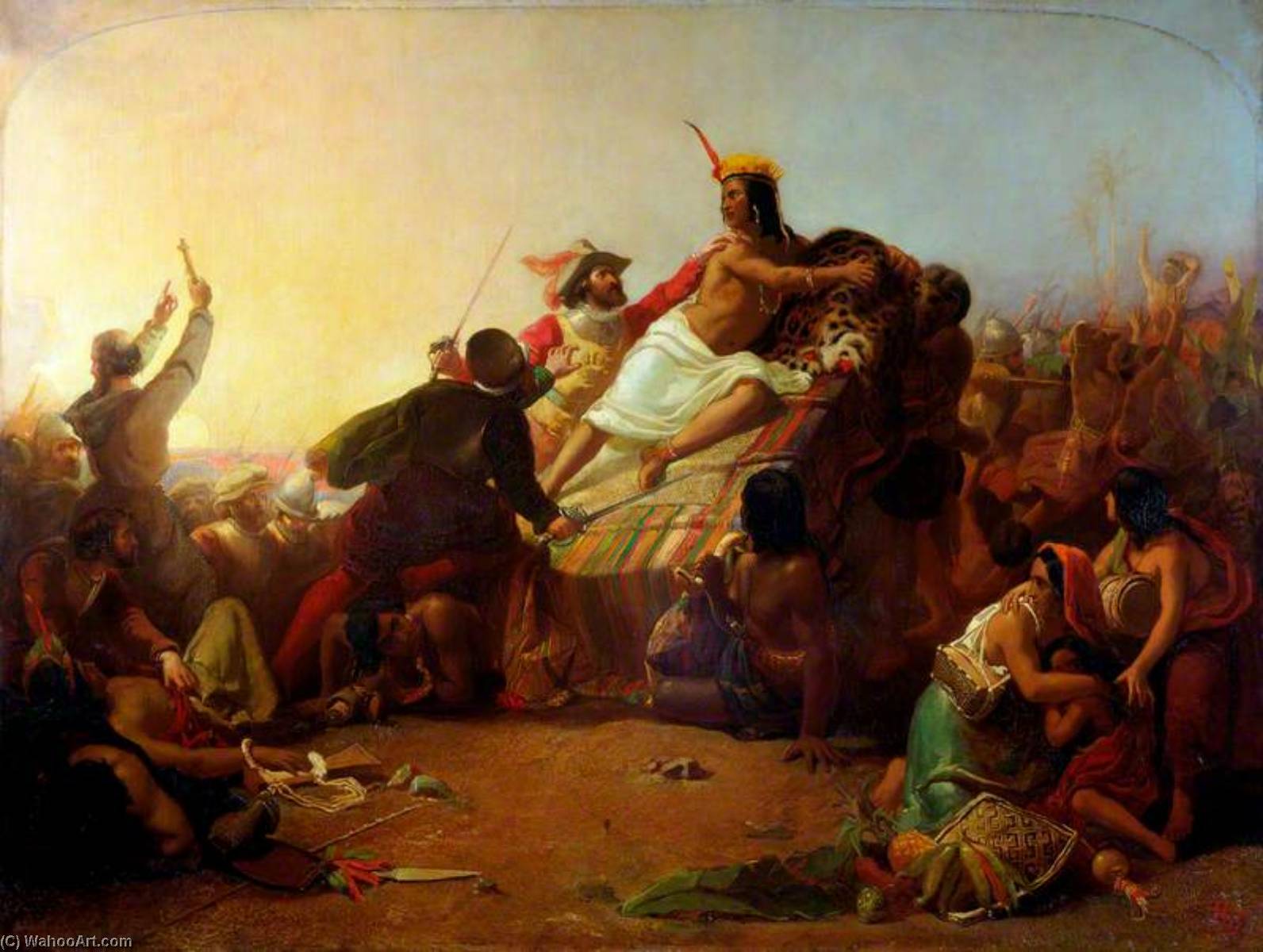 Pizarro Seizing The Inca Of Peru — Sir John Everett Millais
