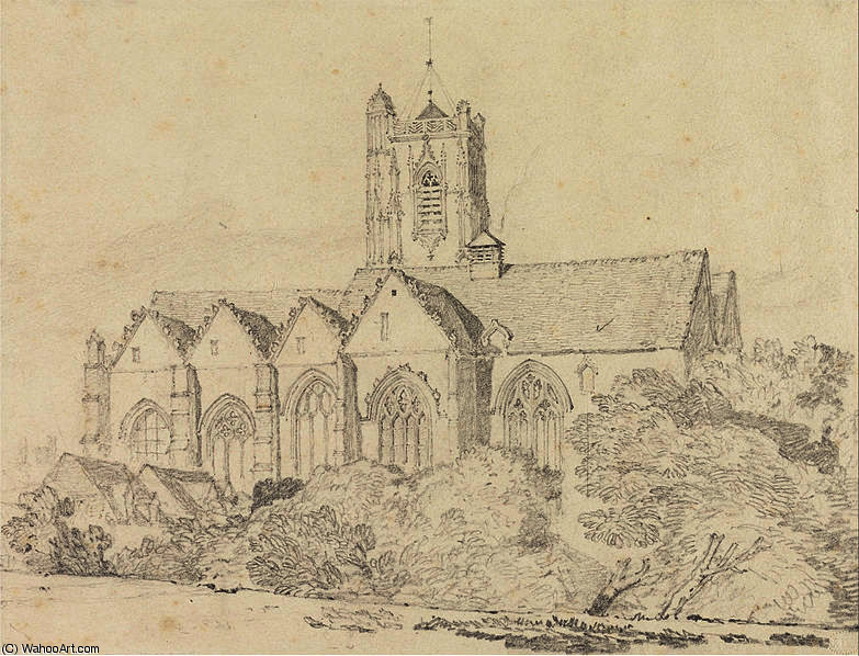 The Church Of St. John, Peronne (somme) — John Sell Cotman