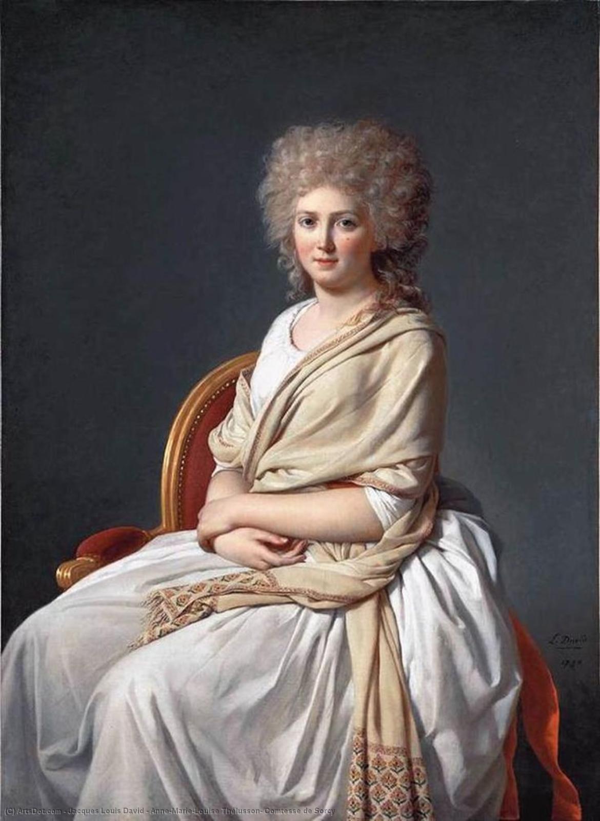 Anne-marie-louise Thélusson, Comtesse De Sorcy — Jacques-louis David