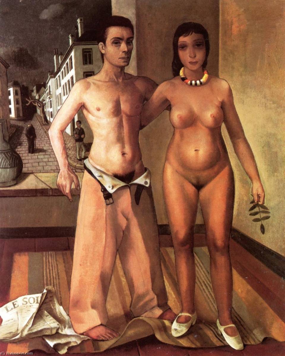 Evening (unfinished) (also Known As Self Portrait With Felka Platek) — Felix Nussbaum