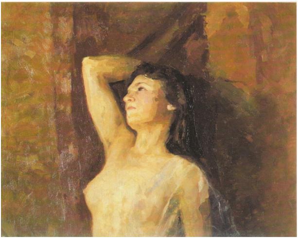 Study Of Female Nude — Nicholas Roerich