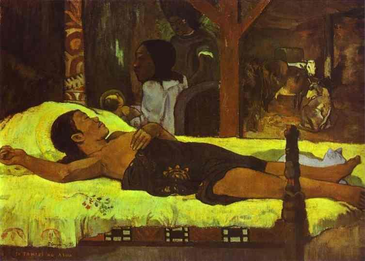 Te Tamari No Atua (also Known As Nativity) — Eugène Henri Paul Gauguin