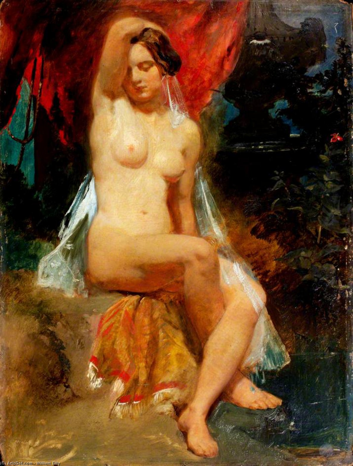 Woman At A Fountain — William Etty