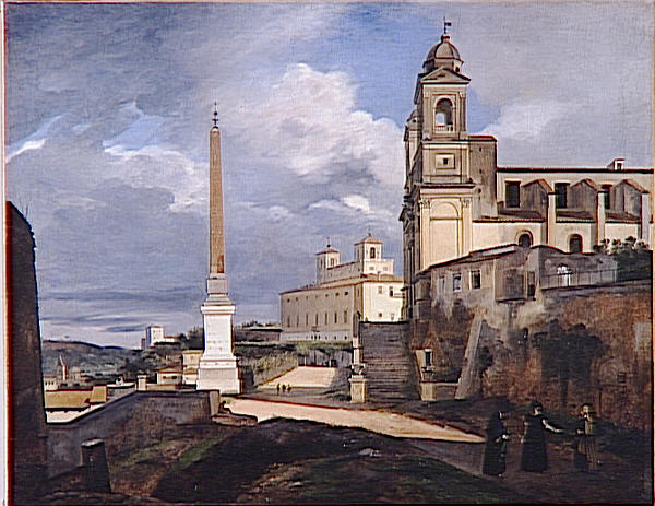 La Trinite Des Monts Et La Villa Medicis A Rome — François Marius Granet