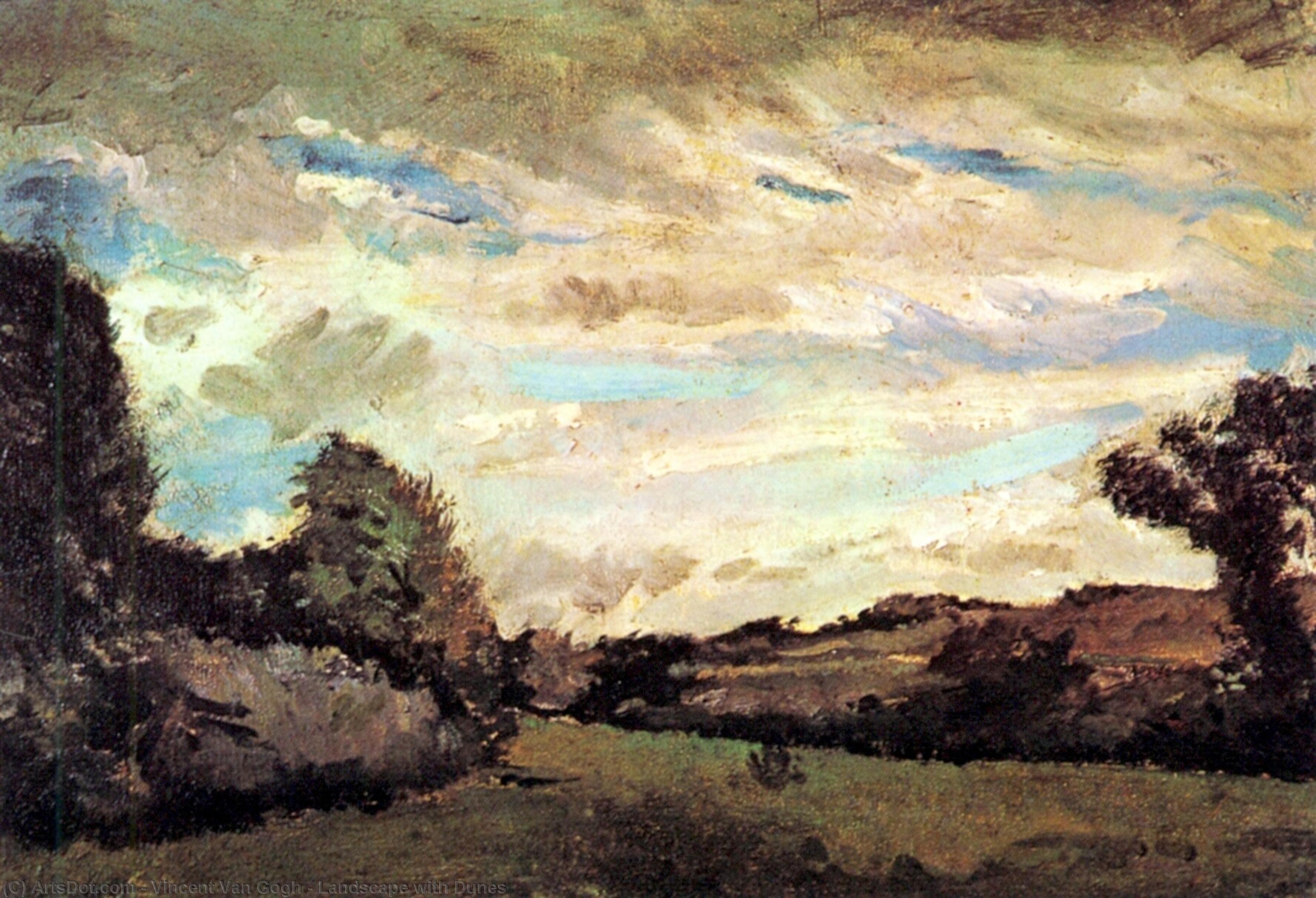Landscape With Dunes — Vincent Willem Van Gogh