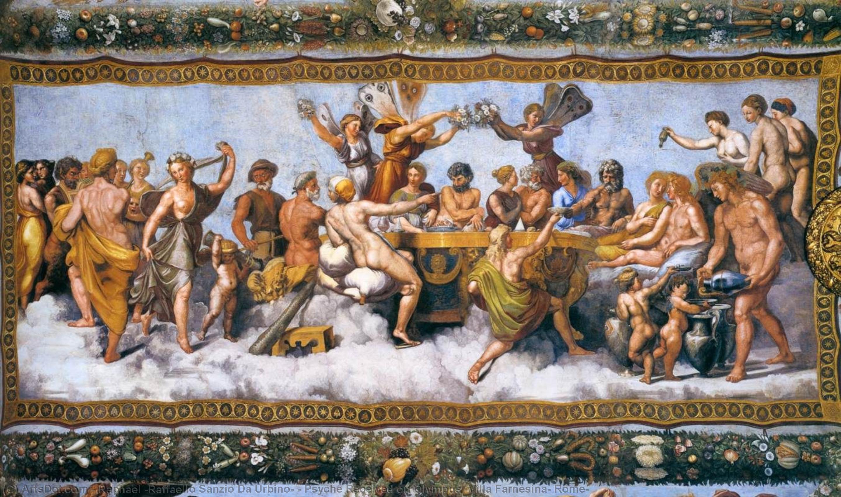Psyche Received On Olympus (villa Farnesina, Rome) — Raphael