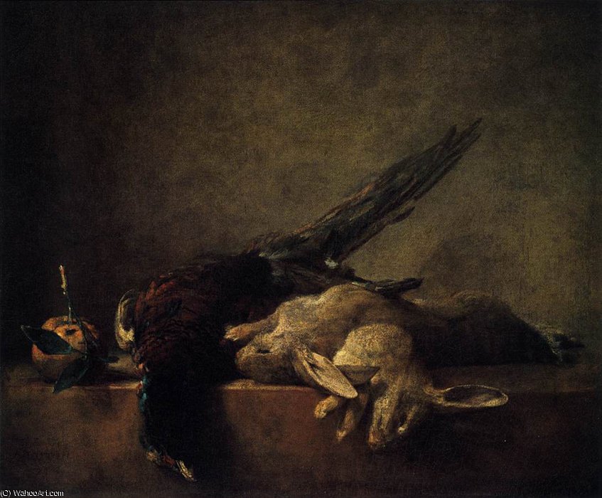 Still-life With Pheasant — Jean-baptiste-siméon Chardin