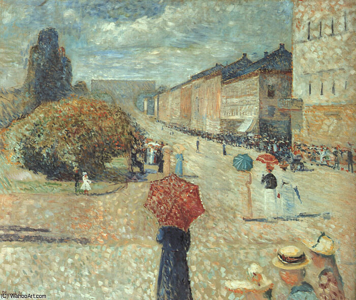 Vårdag På Karl Johan Billedgalleri, Bergen — Edvard Munch