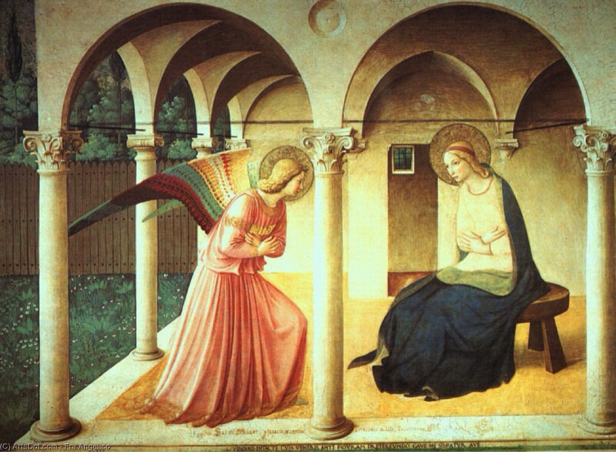 The Annunciation, Late Fresco, Museo Di — Fra Angelico