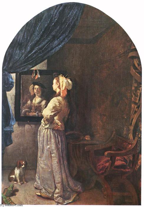 Woman Before The Mirror — Frans Van Mieris