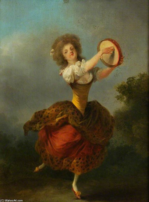 A Dancer With A Tambourine — Jean Frédéric Schall