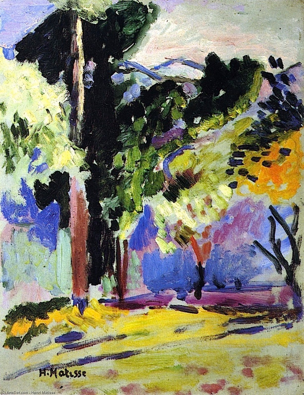 Landscape At Collioure — Henri Matisse