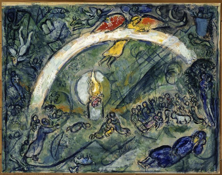 Noah And The Rainbow (16) — Marc Chagall