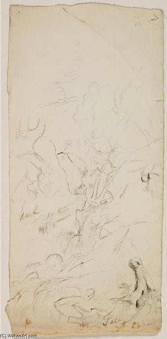 Fall At Cohoes, Mohawk River — Thomas Cole
