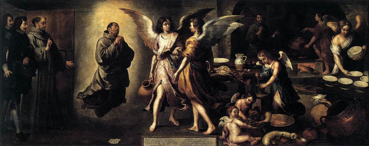 The Angels' Kitchen — Bartolomé Esteban Murillo