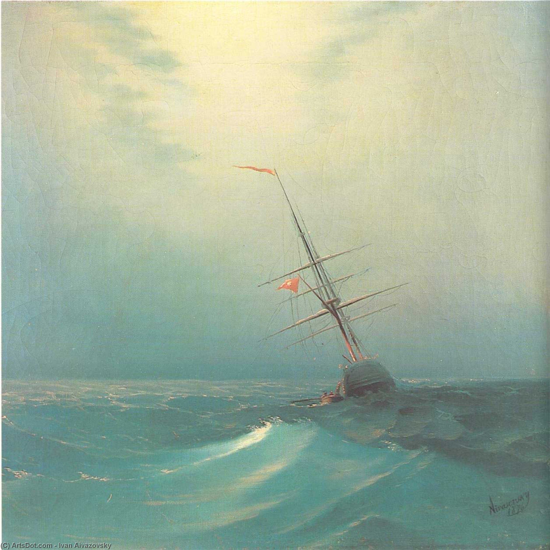 At Night. Blue Wave — Ivan Konstantinovich Aivazovsky