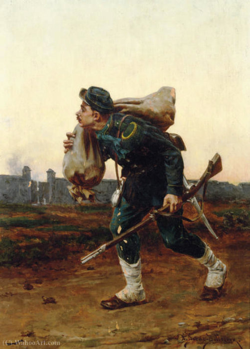 Soldier On A Battlefield — Etienne Prosper Berne Bellecour