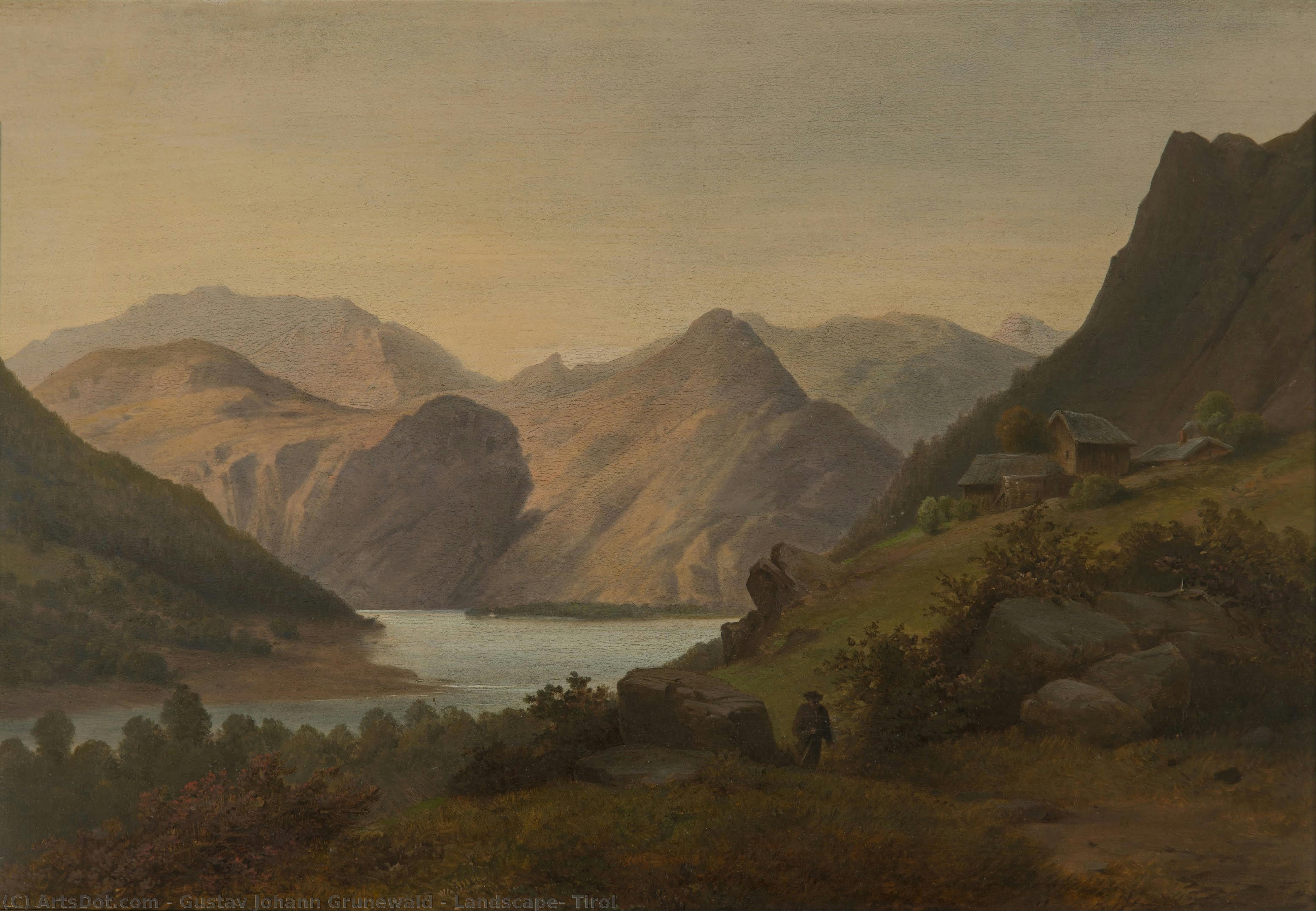 Landscape, Tirol — Gustav Johann Grunewald