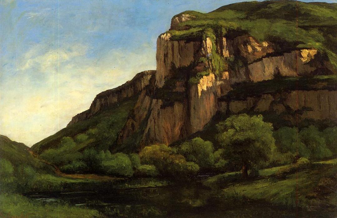 Rocks At Mouthier — Gustave Courbet
