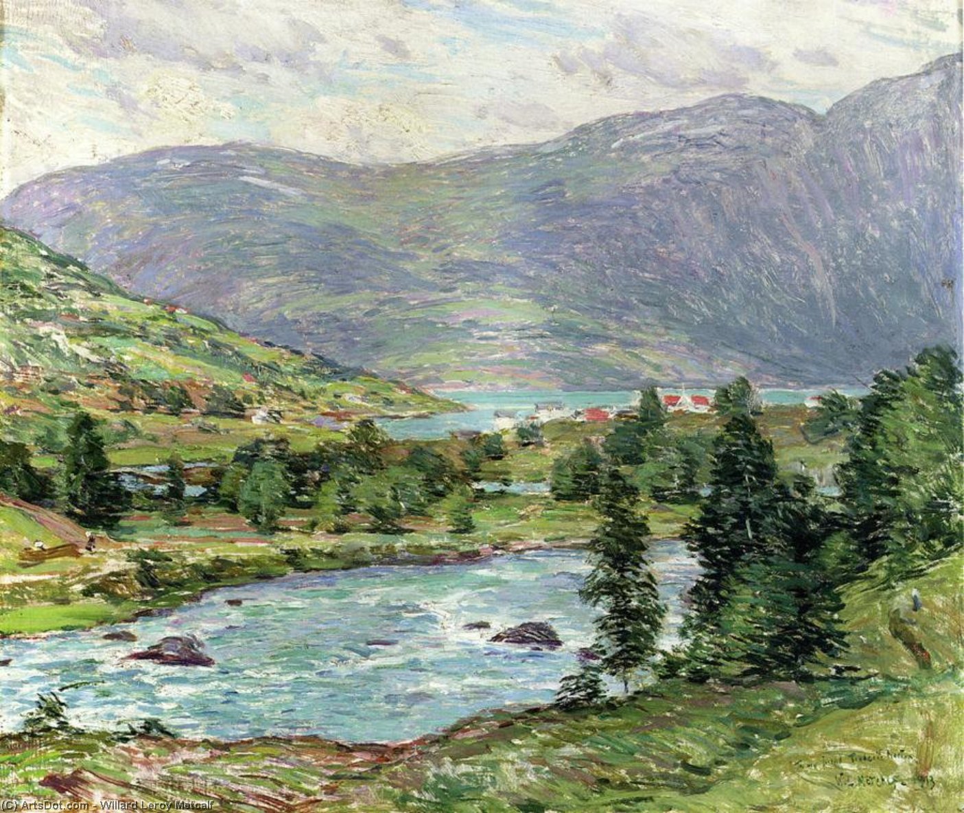 Mountain Lakes, Olden, Norwas — Willard Leroy Metcalf