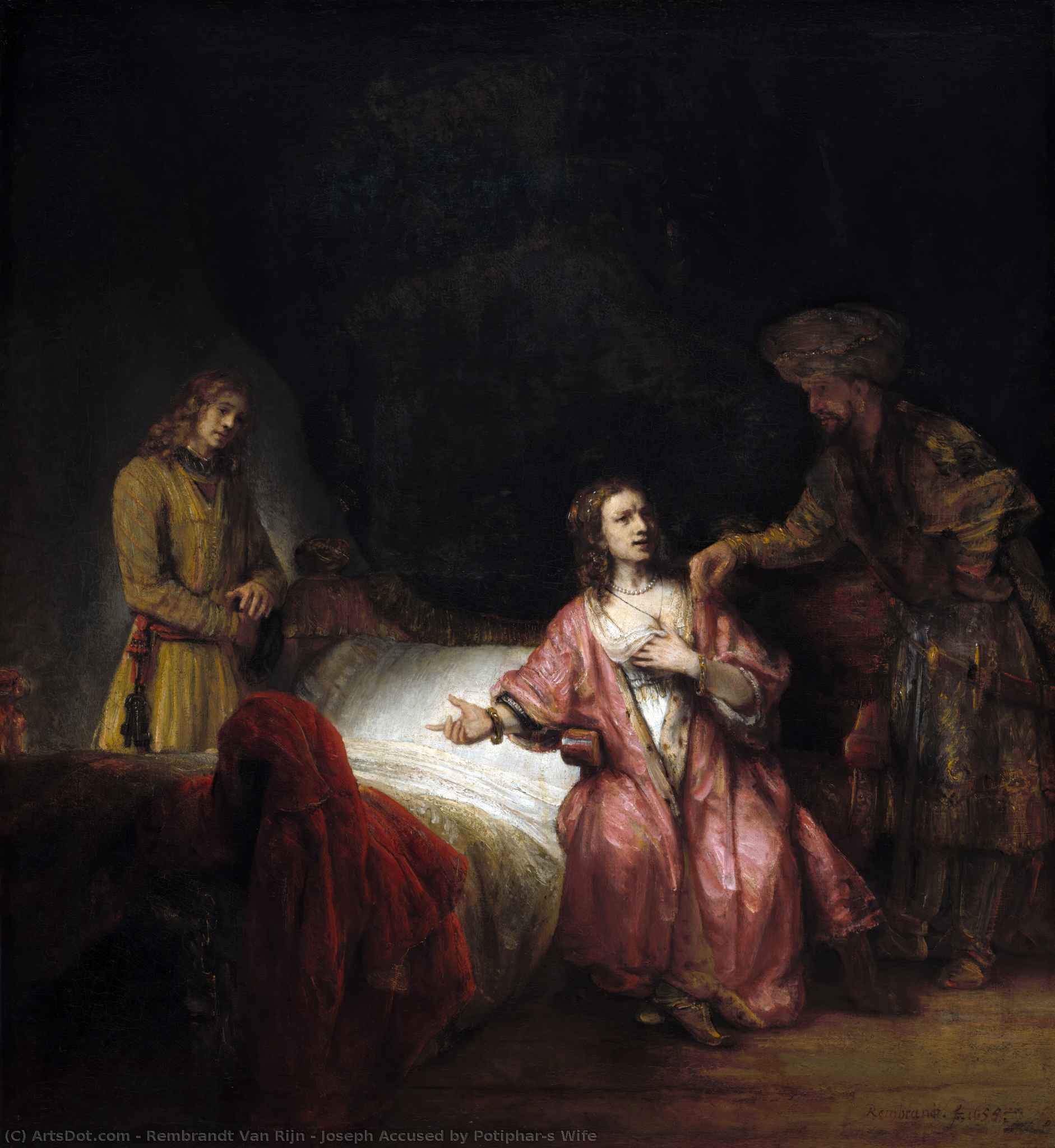 Joseph Accused By Potiphar's Wife — Rembrandt Van Rijn