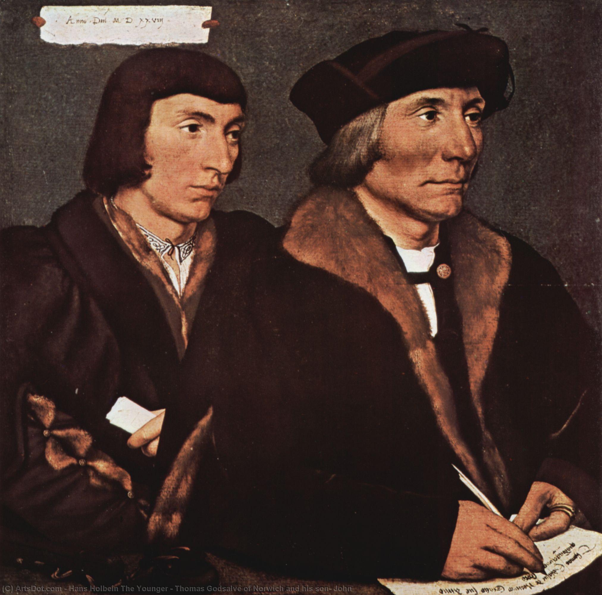 Thomas Godsalve Of Norwich And His Son, John — Hans Holbein The Younger