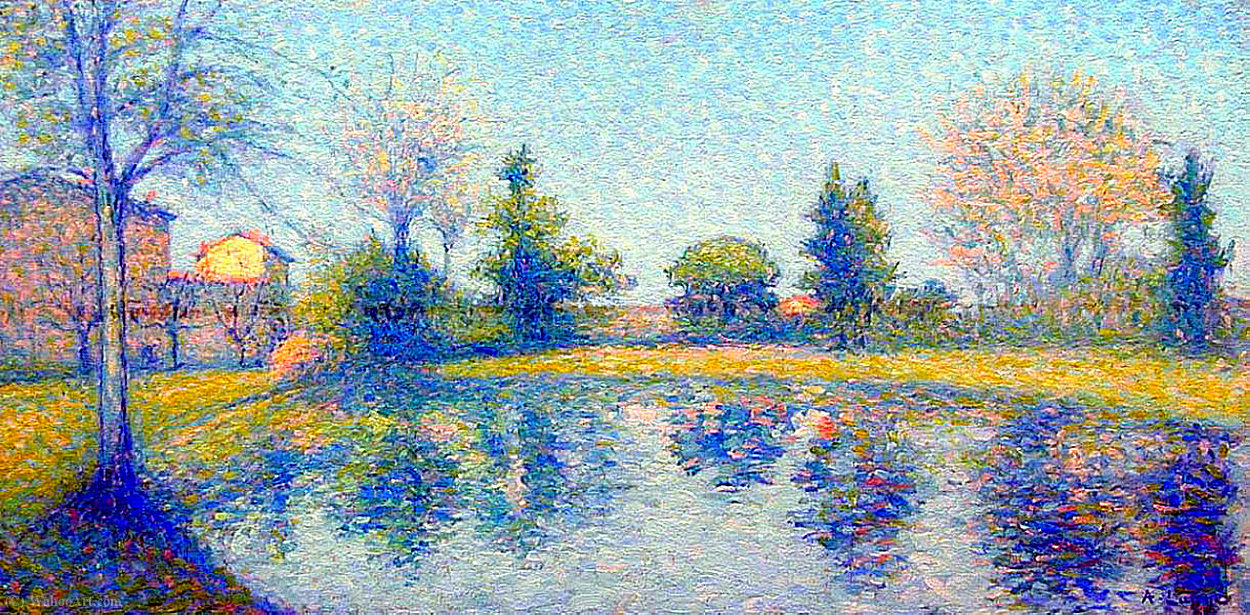 Au Bord Du Lac — Achille Laugé