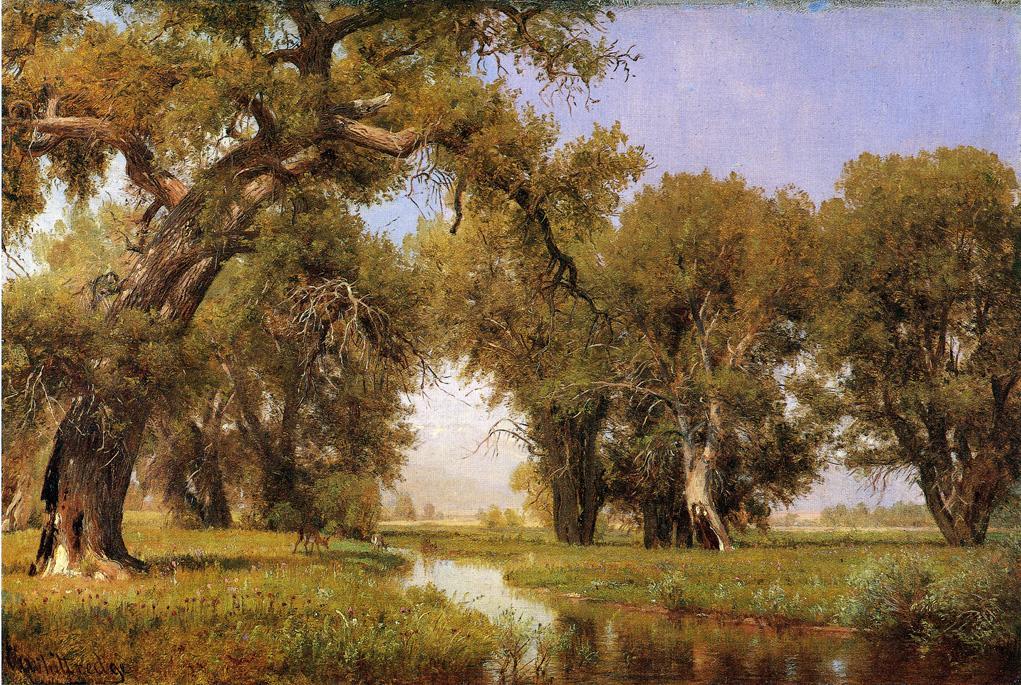 On The Cache La Poudre River, Colorado — Thomas Worthington Whittredge