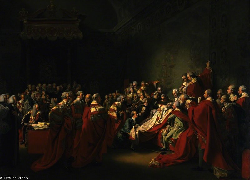 The Collapse Of The Earl Of Chatham In The House Of Lords — John Singleton Copley