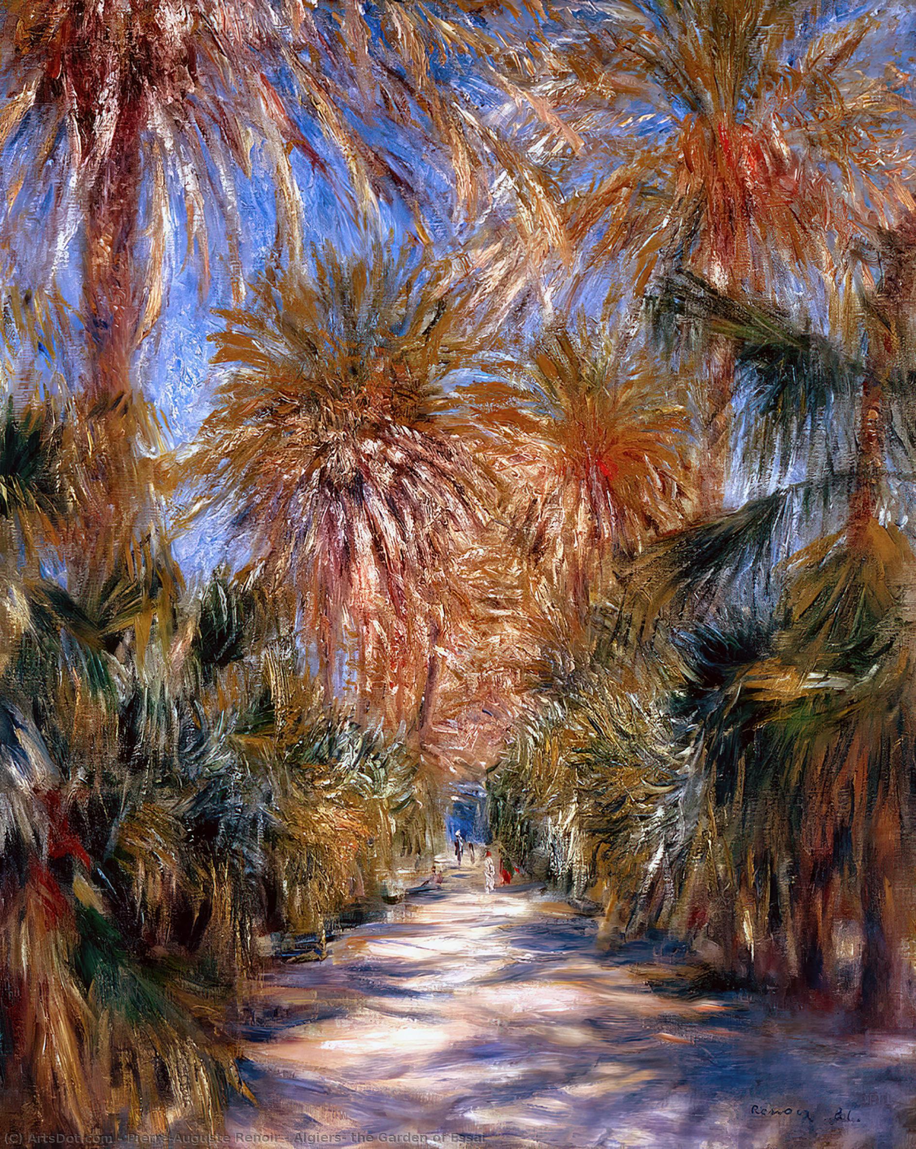 Algiers, The Garden Of Essai — Pierre-auguste Renoir