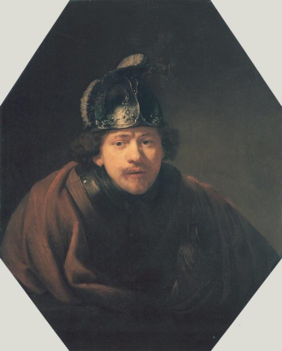 Self Portait With Helmet — Rembrandt Van Rijn
