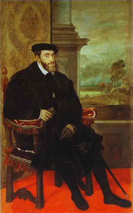 Portrait Of Emperor Charles V Seated — Titian