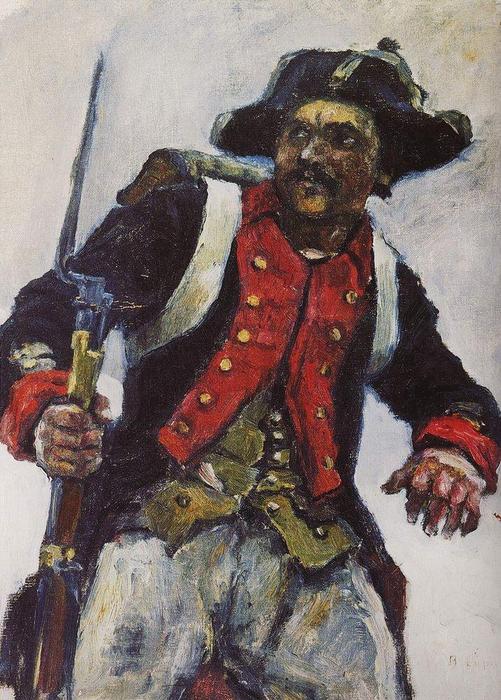 Soldier With Gun — Vasily Ivanovich Surikov