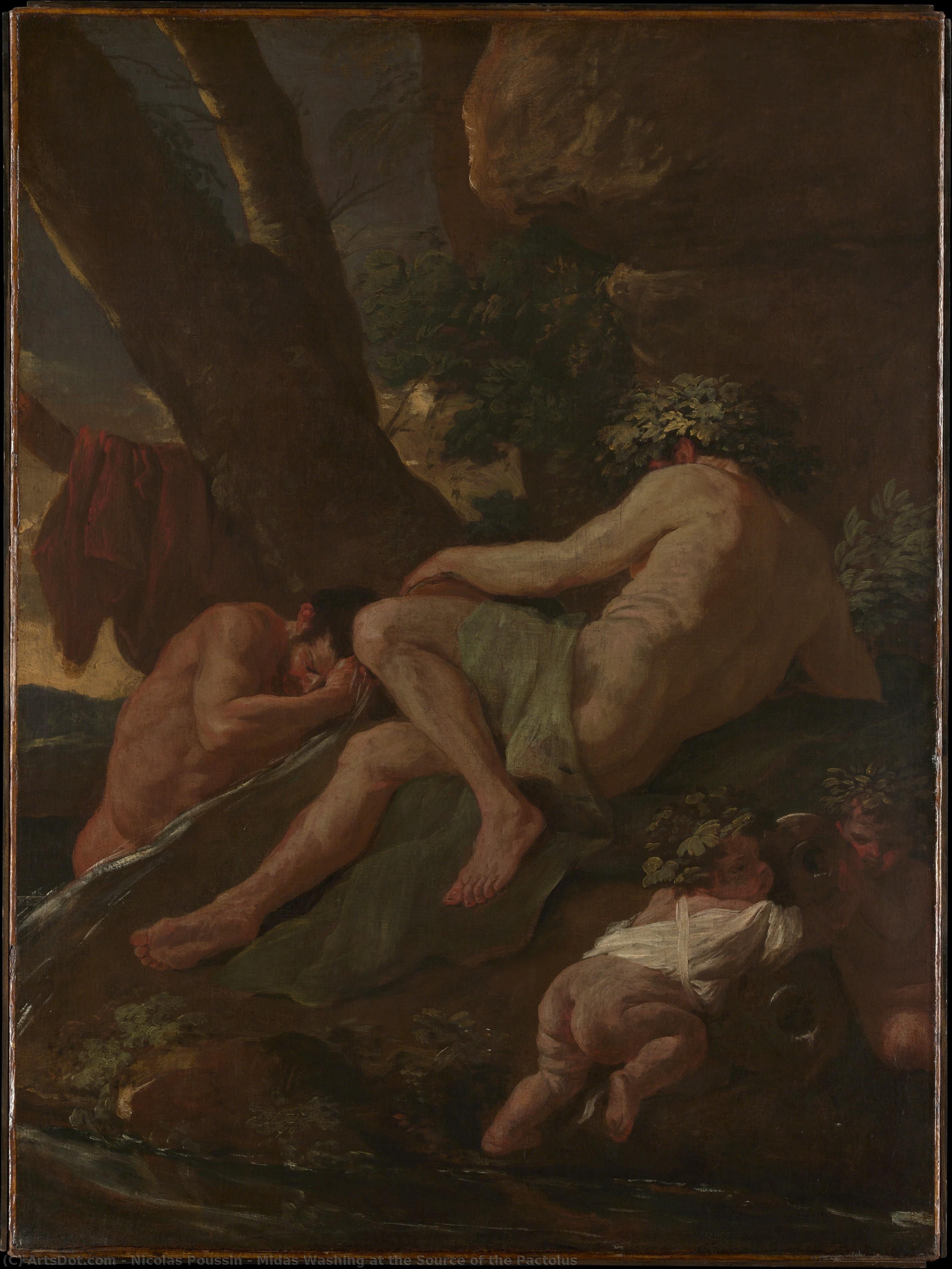 Midas Washing At The Source Of The Pactolus — Nicolas Poussin