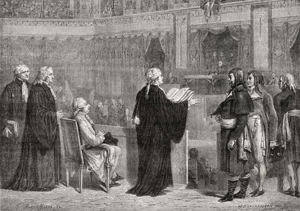 King Louis Xvi Before The Convention — Hippolyte De La Charlerie